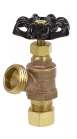 Brass Boiler Drain, Compression Inlet