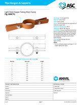 Copper Tubing Riser Clamp Fig. 008CTG