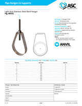 Stainless Steel Band Hanger Fig. 69SSG
