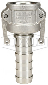 Dixon Cam & Groove Type C Coupler x Hose Shank - 100-C-SS
