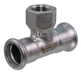 Merit Stainless Press Reducing Tee (P x FPT)