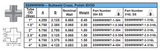Sanitary Cross Buttweld Dimensions Spec Sheet
