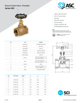 Bronze Globe Valve Series 4101 Data Sheet