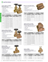 ASC Series 8130L Brass Compression End Gate Valve Lead Free Catalog Page