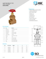 Series 9101L Lead-Free Gate Valve Catalog Page