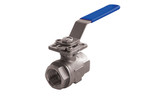 3 Piece 4 Bolt, Full Port, Threaded Connection, 1000 WOG, with ISO Mounting Pad