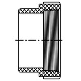 ABS DWV Cleanout Adapter (Spg x FIPT)