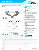 FIG 218 Malleable Beam Clamp w/o Extension Submittal