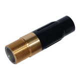 Nozzle Tungsten Carbide #6 Wide Entry, 1-1/4" Threads, Brass Poly