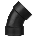 ABS DWV 45 Elbow (HUB x HUB)