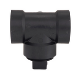 ABS DWV Test Tee (HUB x HUB x Cleanout W/ Plug)