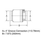 Check Valve 4" GR x GR Brass UL/FM