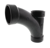 ABS DWV Reducing Combination Wye & 1/8 Bend (HUB x HUB x HUB)