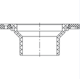 ABS DWV Closet Flange W/ Adjustable Plastic Ring (SPG)