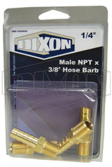 PND-1020604C - Male NPTF x 3/8" Hose Barb - Retail Packaged