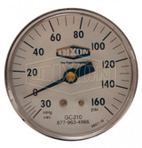 GC210 - Compound Gauge Center Back Mount