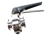 Multi Position Plastic Handle Sanitary Butterfly Valve