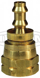 2840610CBC - Female 45° SAE Swivel x Push-on Hose Barb