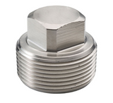 1000# Stainless Steel Barstock Cored Sq Hd Plug