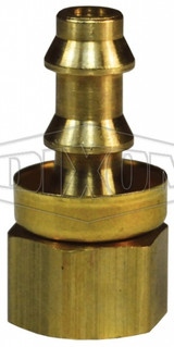 2920408CBC - Female SAE Inverted Flare Rigid x Push-on Hose Barb