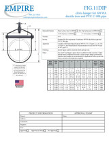 Fig. 11DIP Adjustable Clevis Hanger for Ductile Iron Pipe Submittal