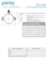 Fig. 41OD Size Split Ring Extension Hanger Submittal