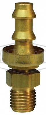2900407CBC - Male SAE Inverted Flare Swivel x Push-on Hose Barb