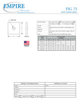 Fig. 75 Steel Washer Plate Submittal