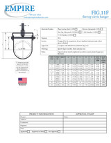 Fig. 11F Flat Top Clevis Hanger Submittal
