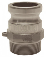 300-F-HA - Cam & Groove Hastelloy Type F Adapter x Male NPT