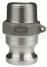 125-F-AL - Dixon Cam & Groove Type F Adapter x Male NPT