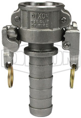 HAC200EZ - EZ Boss-Lock Cam & Groove Hastelloy Type C Coupler x Hose Shank