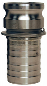 75-E-SS - Dixon Cam & Groove Type E Adapter x Hose Shank