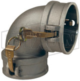 200DD-90AL - Dixon Type DD 90° Elbow Coupler x Coupler