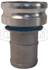 4030-E-SS - Cam & Groove Type E Jump Size Adapter x Hose Shank