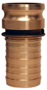 100-E-BR - Dixon Cam & Groove Type E Adapter x Hose Shank