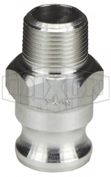 75-F-AL - Dixon Cam & Groove Type F Adapter x Male NPT