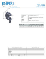 Fig. 60G 1/4" Electro-Galvanized Beam Clamp Submittal