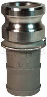 200-E-HA - Cam & Groove Hastelloy Type E Adapter x Hose Shank