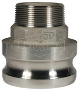 4030-F-SS - Cam & Groove Type F Jump Size Adapter x Male NPT