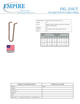 Figure 235CT Copper Tube Wire Pipe Hook Submittal