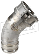 400DA-45SS - Dixon Type DA 45° Elbow Adapter x Coupler