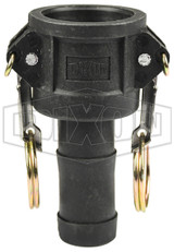 PPC100 - Glass-Filled Polypropylene Cam & Groove Type C Coupler x Hose Shank