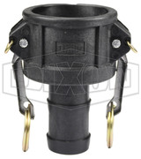 PPC125 - Glass-Filled Polypropylene Cam & Groove Type C Coupler x Hose Shank