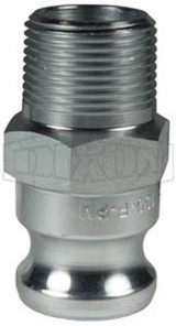 100-F-PM - Dixon Cam & Groove Type F Adapter x Male NPT