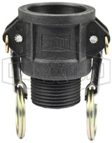 PPB100 - Glass-Filled Polypropylene Cam & Groove/Camlock Type B Coupler x Male NPT