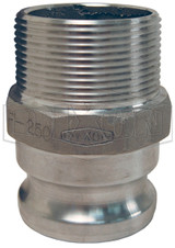 250-F-AL - Dixon Cam & Groove Type F Adapter x Male NPT