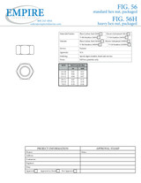 Fig. 56 Standard Hex Nut Submittal