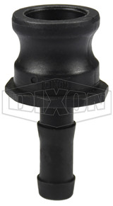 PPE50 - Glass-Filled Polypropylene Cam & Groove Type E Adapter x Hose Shank