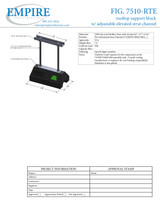 Fig. 7510-RTE Rooftop Support Block W/Adjustable Elevated Strut Submittal